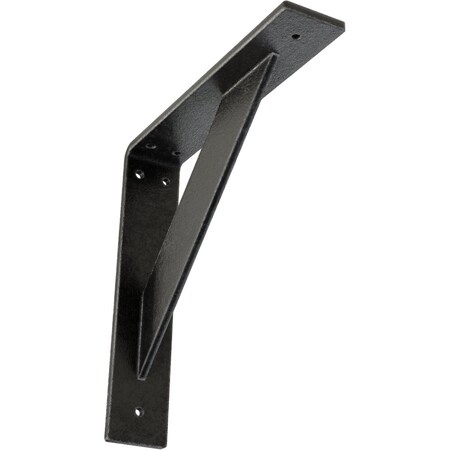 Ekena Millwork Traditional Steel Bracket, Antiqued Pewter 2"W x 10"D x 10"H BKTM02X10X10TRAPW